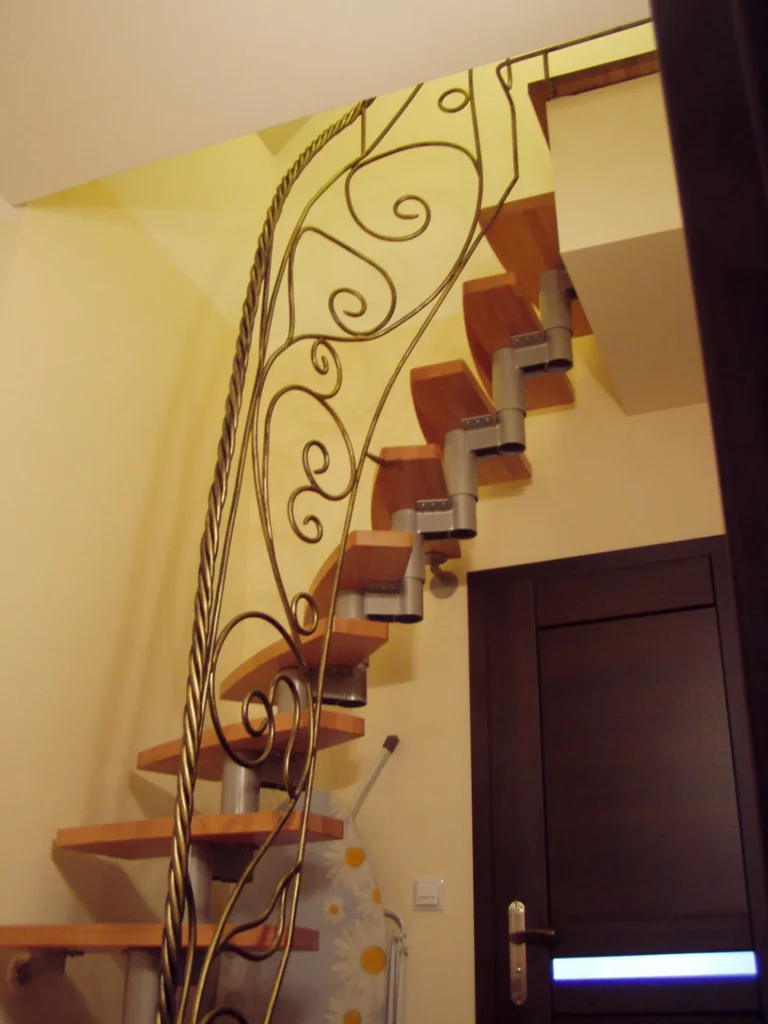 Decorative metal stairs