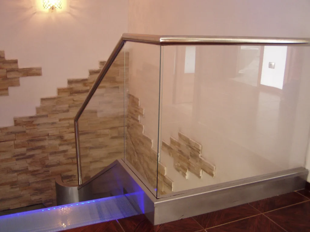 Glass stairs