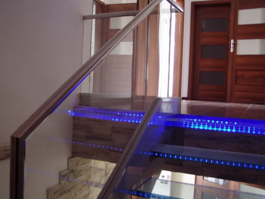 Glass stairs