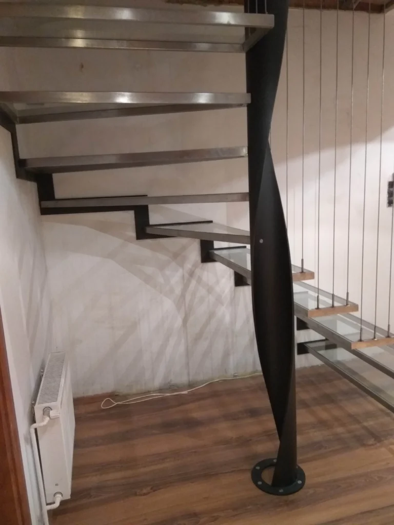 Glass stairs