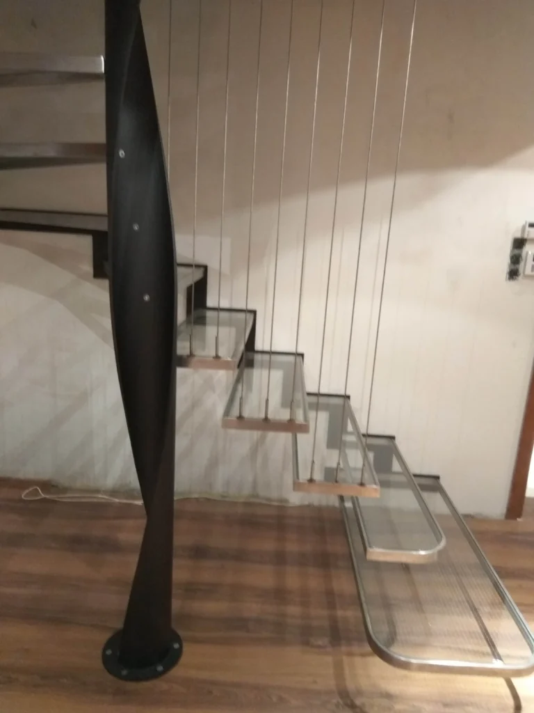 Glass stairs